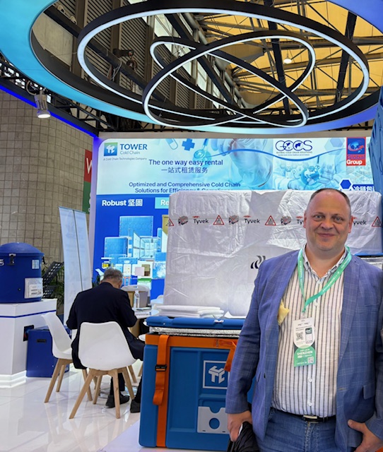 AAA Cargo experts presenting pharma and clinical trial logistics services at CPHI China 2025